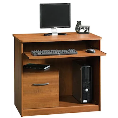 1 Drawer Computer Cart with Slide-Out Keyboard